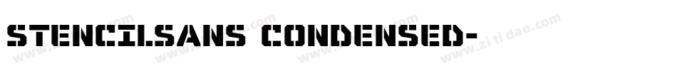 StencilSans Condensed字体转换